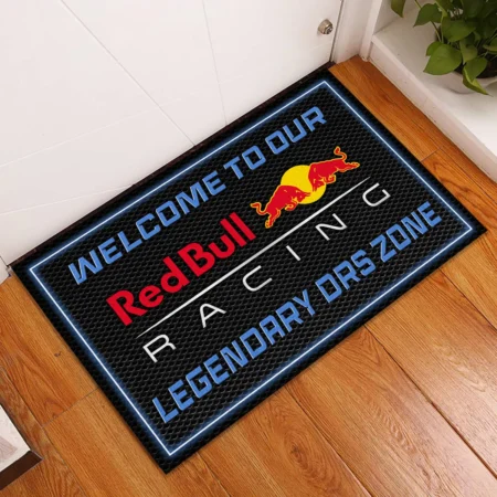 Alternative view of Welcome To Legendary DRS Zone Red Bull Racing F1 Rubber Base Doormat - All Over Print BLF1139A6RBR