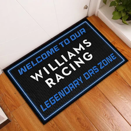 Alternative view of Welcome To Legendary DRS Zone Williams F1 Rubber Base Doormat - All Over Print BLF1139A6WIL