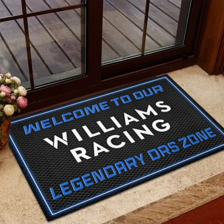Welcome To Legendary DRS Zone Williams F1 Rubber Base Doormat - All Over Print BLF1139A6WIL