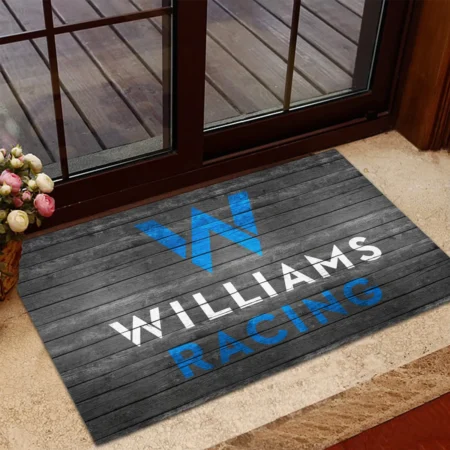 Williams F1 Rubber Base Doormat - All Over Print BLF1139A10WIL