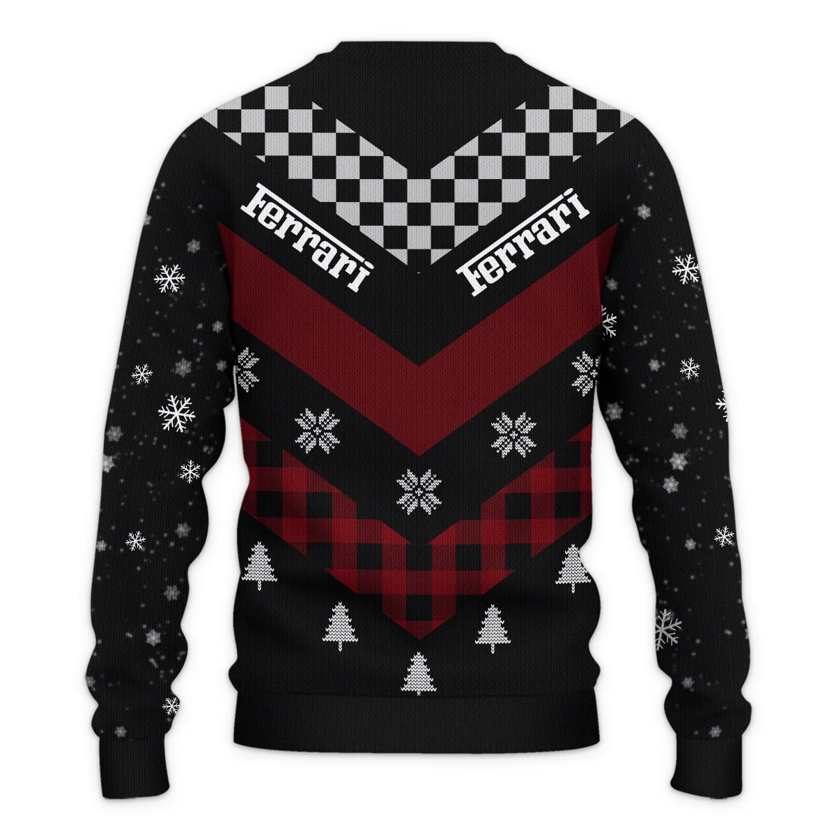 Winter Xmas Pattern Ferrari Formula 1 - Ugly Sweater BLVAF1220925A32FRR - Image 3