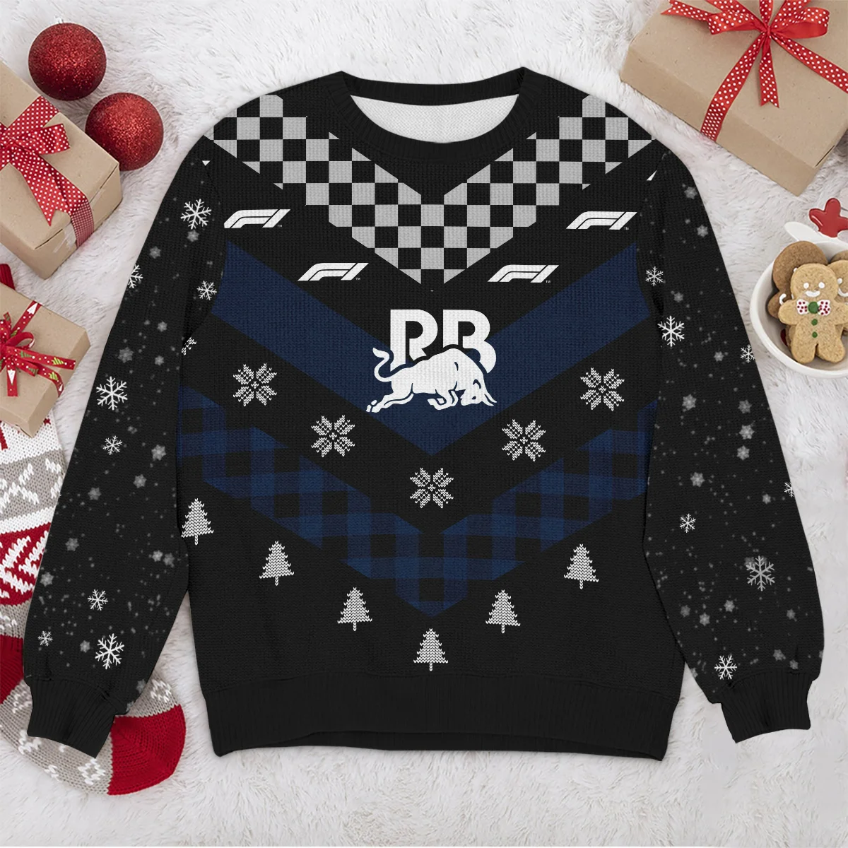 Winter Xmas Pattern Racing Bulls Formula 1 - Ugly Sweater BLVAF1220925A32RAC - Image 4