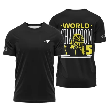 World Champion 2025 Lando Norris McLaren F1 Team T-Shirt BLVALN051225A5TS - Motorsport Lifestyle Wear