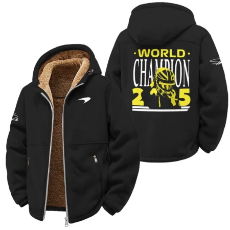 World Champion 2025 Lando Norris McLaren F1 Team Winter Fleece Jacket BLVALN051225A5WFJ - Race Day Design