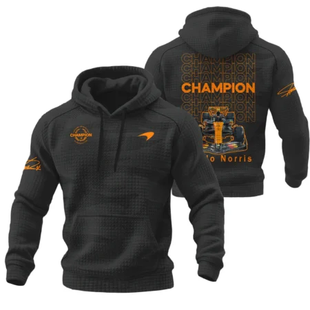 World Champion Lando Norris Hoodie Quilted Waffle BLT081225CHB5HQW - F1 Fan Gear