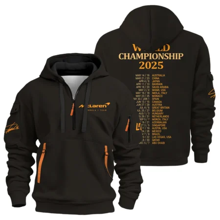 World Championship 2025 Lando Norris McLaren F1 Team Hoodie Half Zip BLNRWDCA7HDF