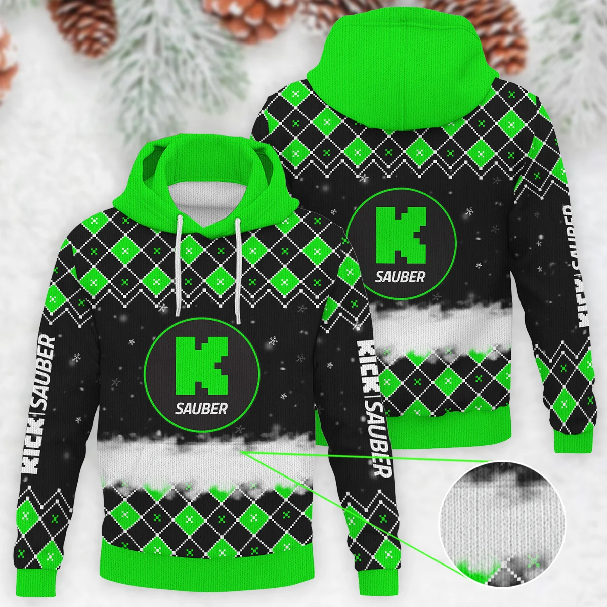 X-Mas Kick Sauber Formula 1 - Knitted Hoodie BLVAF12209250A3KS