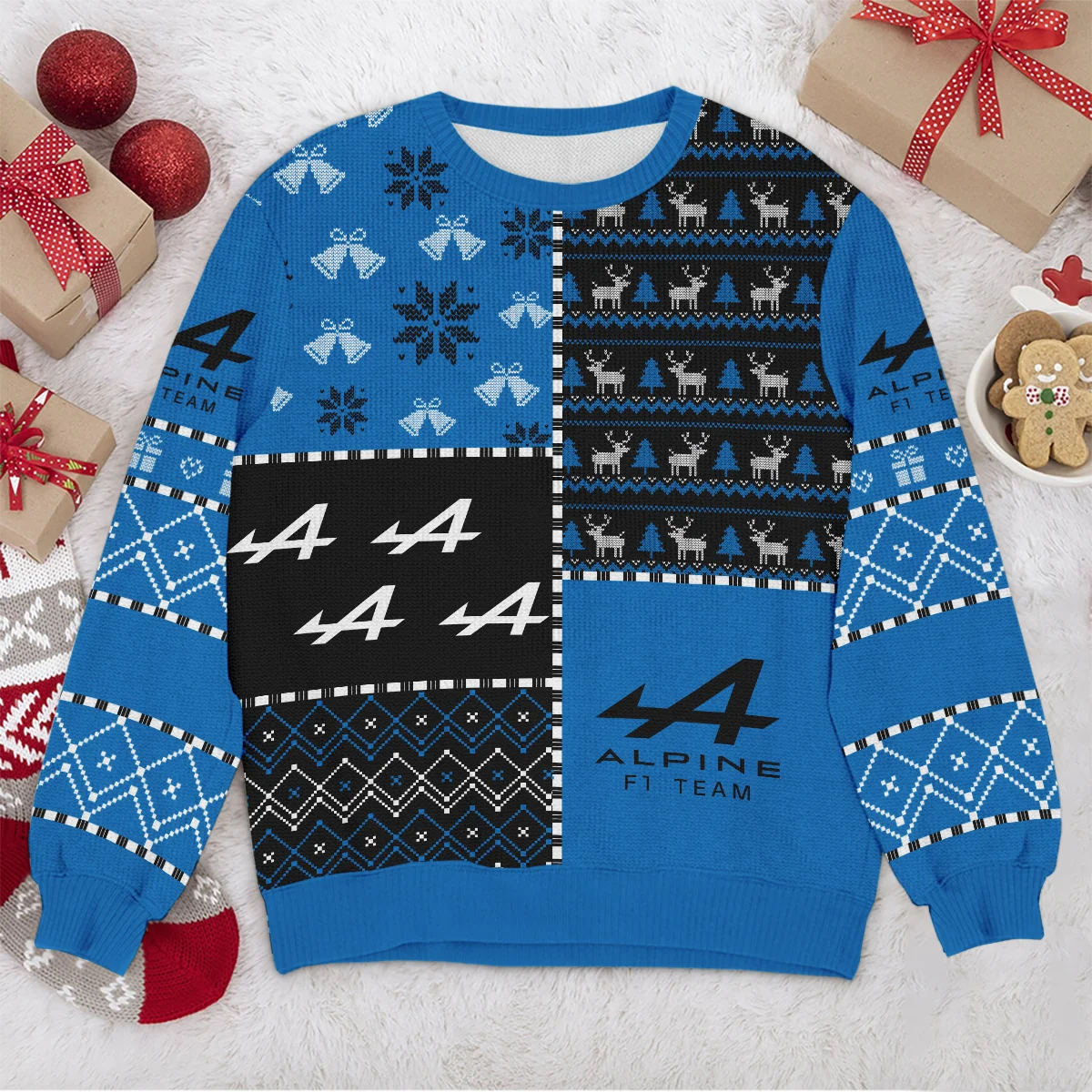 X-Mas Pattern Alpine Formula 1 - Ugly Sweater BLVAF1220925A2ALP - Image 4