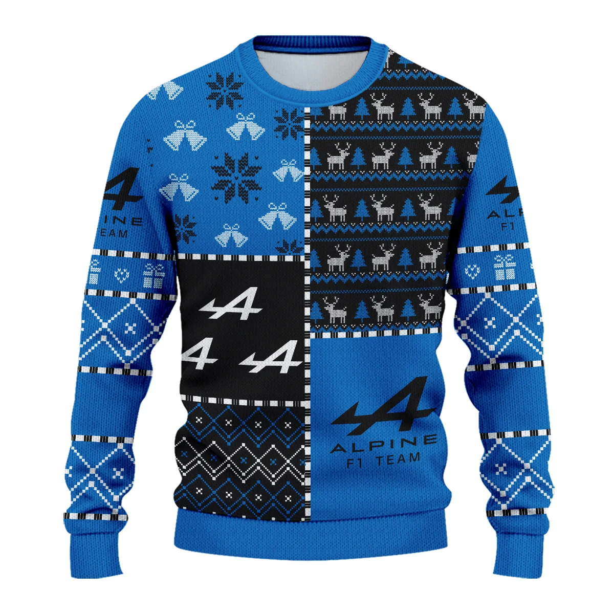 X-Mas Pattern Alpine Formula 1 - Ugly Sweater BLVAF1220925A2ALP - Image 2