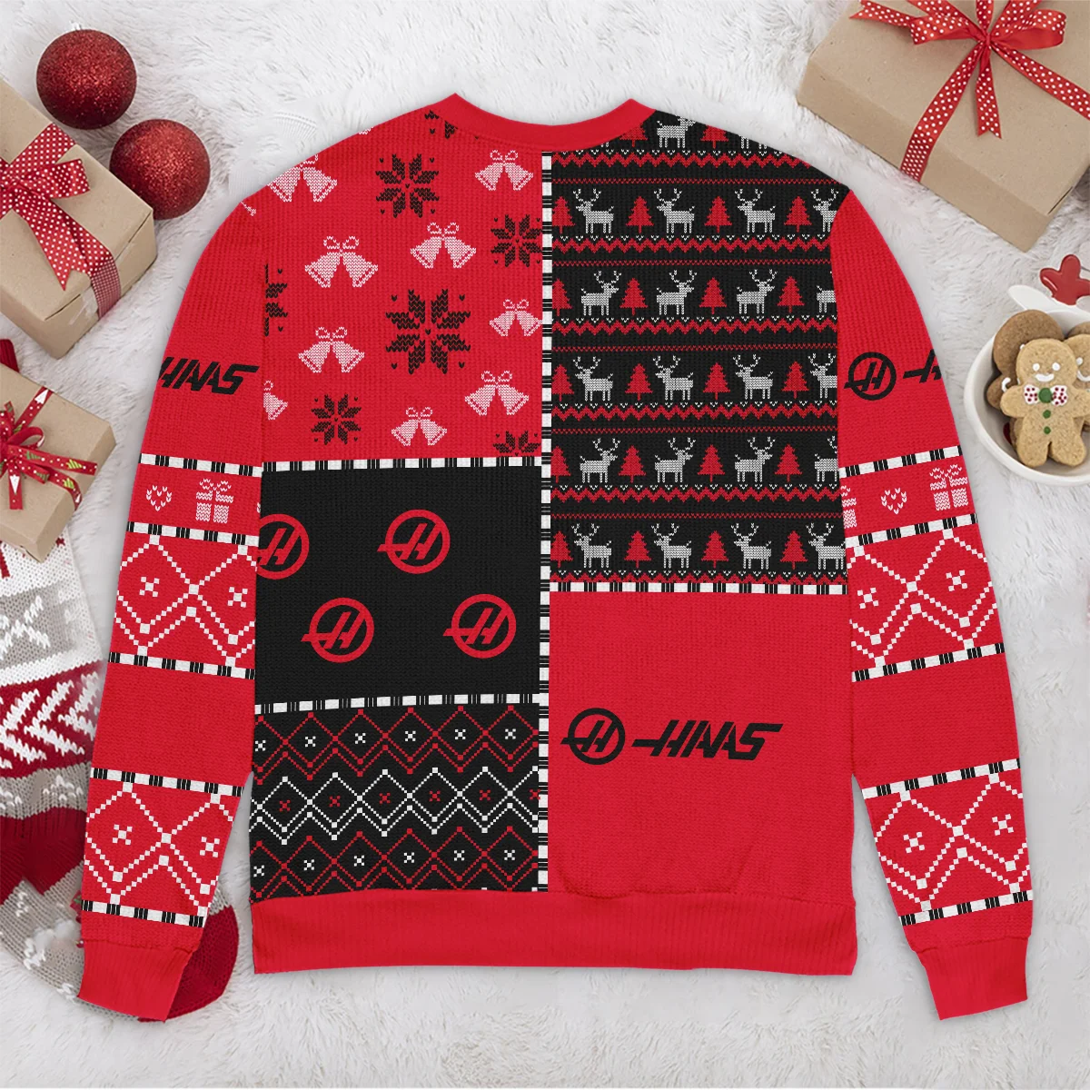 X-Mas Pattern Haas Formula 1 - Ugly Sweater BLVAF1220925A2HAAS - Image 6