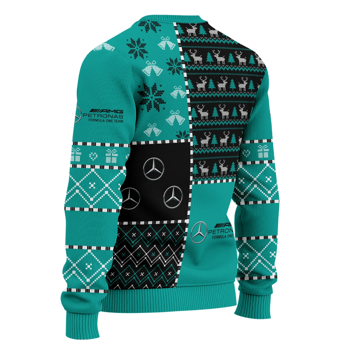 X-Mas Pattern Mercedes Formula 1 - Ugly Sweater BLVAF1220925A2MER - Image 5