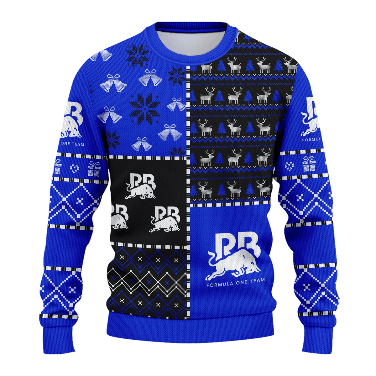 X-Mas Pattern Racing Bulls Formula 1 - Ugly Sweater BLVAF1220925A2RAC - Image 2