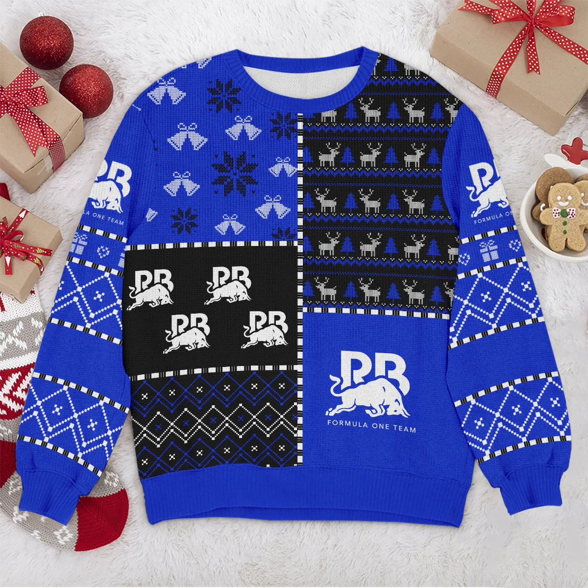 X-Mas Pattern Racing Bulls Formula 1 - Ugly Sweater BLVAF1220925A2RAC - Image 4