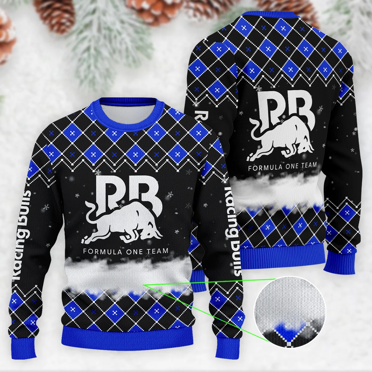 X-Mas Racing Bulls Formula 1 - Ugly Sweater BLVAF1220925A3RAC