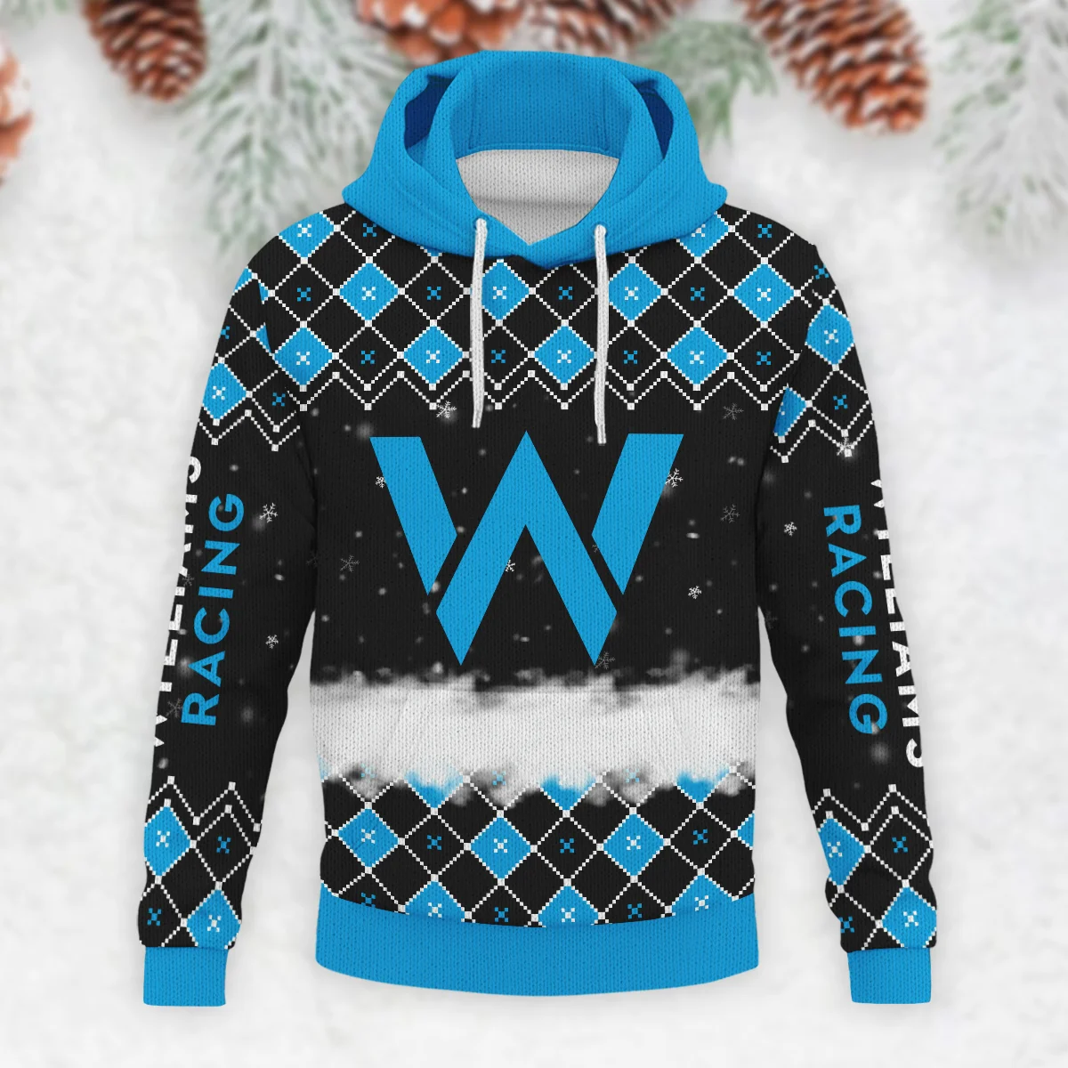 X-Mas Williams Formula 1 - Knitted Hoodie BLVAF12209250A3WIL - Image 2