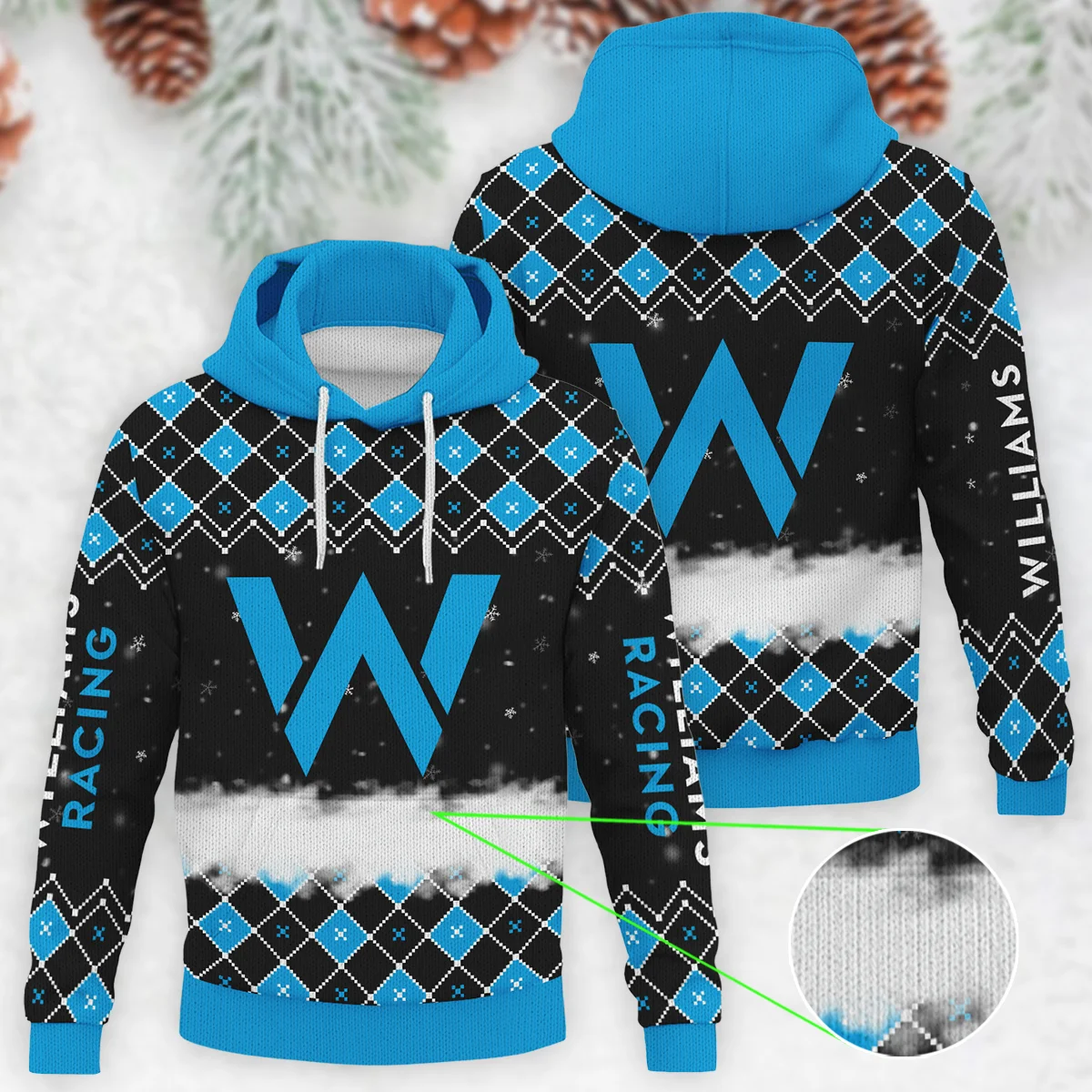 X-Mas Williams Formula 1 - Knitted Hoodie BLVAF12209250A3WIL