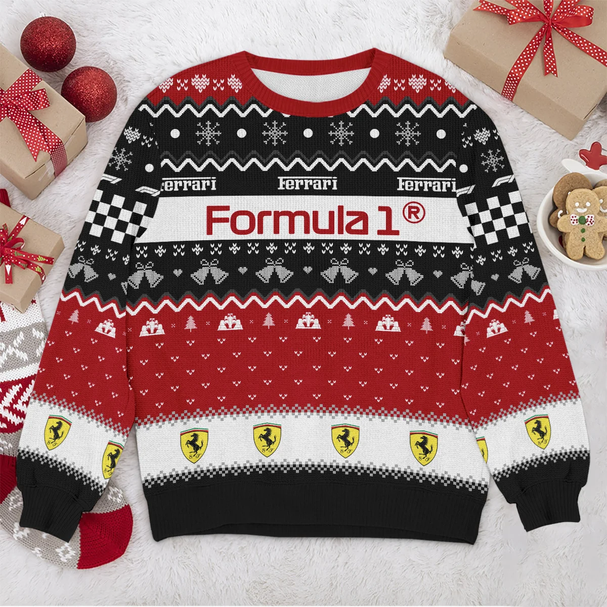 Xmas Ferrari Formula 1 - Ugly Sweater BLVAF1220925A12FRR - Image 4