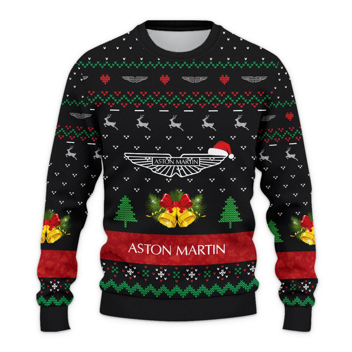 Xmas Pattern Aston Martin Formula 1 - Ugly Sweater BLVAF1220925A29AM - Image 2