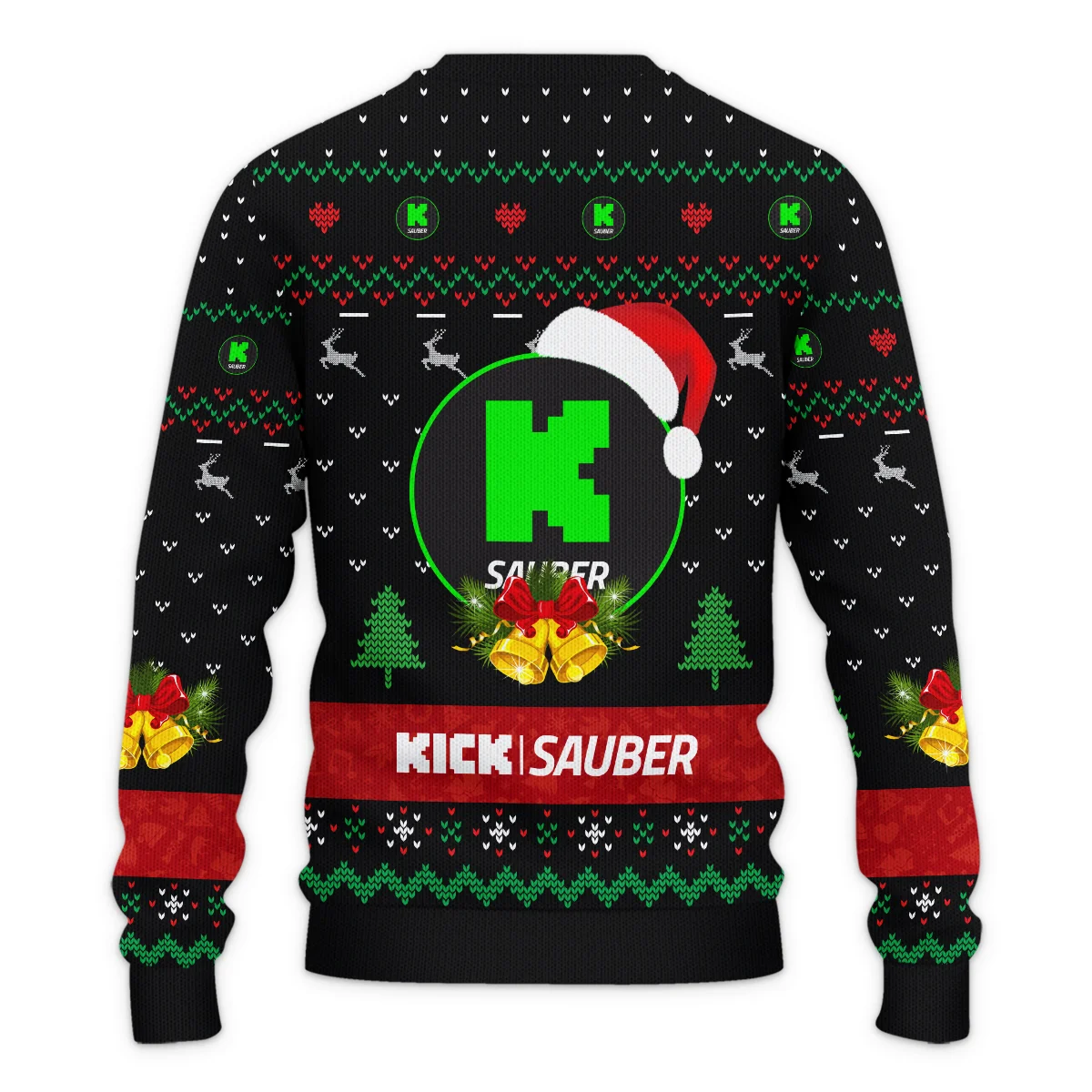 Xmas Pattern Kick Sauber Formula 1 - Ugly Sweater BLVAF1220925A29KS - Image 3