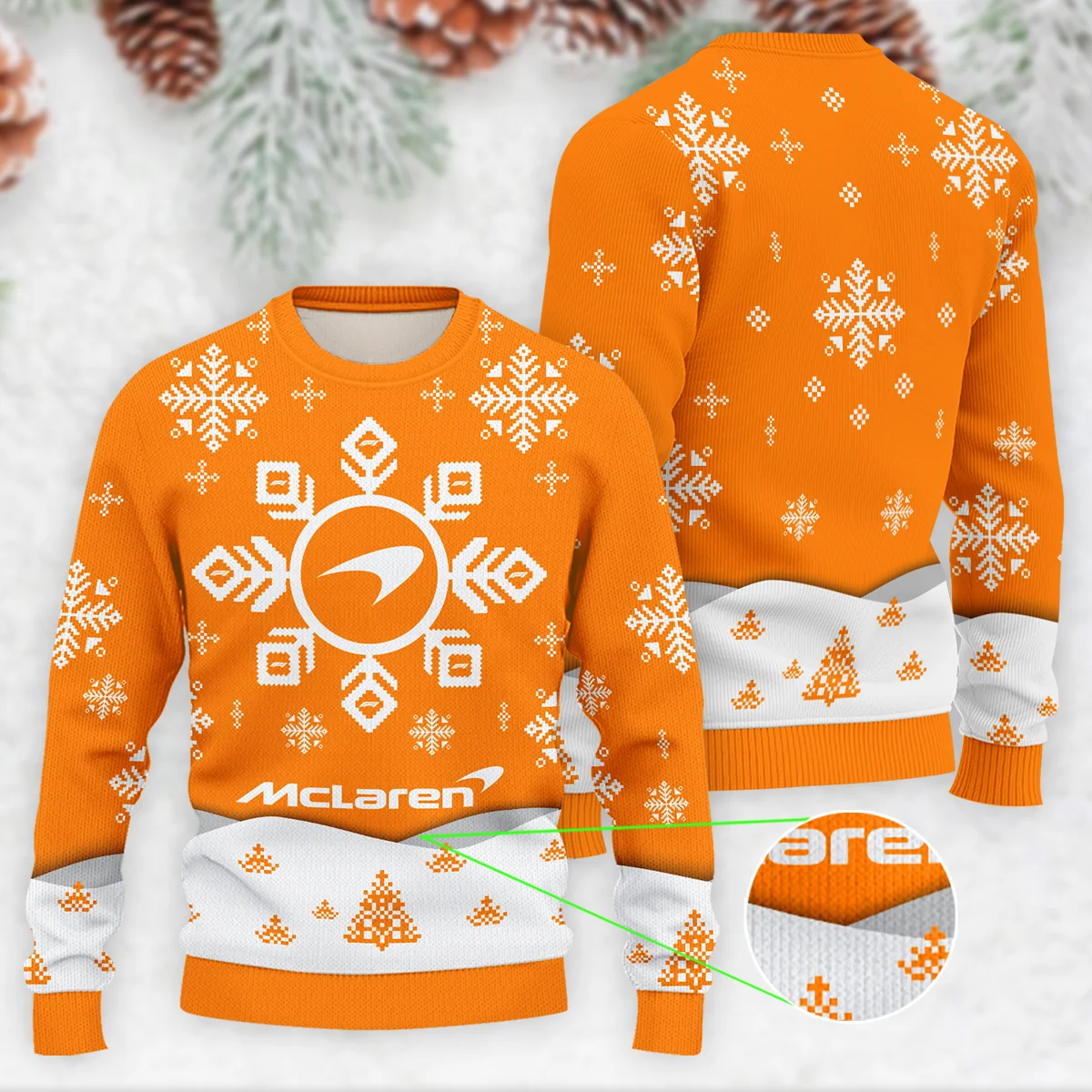 Xmas Pattern McLaren Formula 1 - Ugly Sweater BLVAF1220925A26MCL