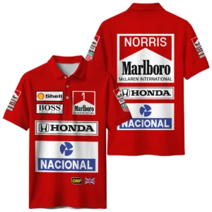 From 1988 to 2026 Lando Norris McLaren F1 Golden Era Polo Shirt BLNR3426A1PL