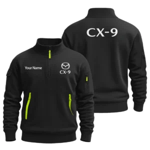 Mazda CX-9 - Built for Road Trips Ute Drivers 4x4 Owners SUV Lovers Sweatshirt Half Zipper BLC8825A1CX9