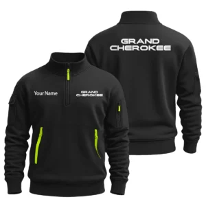 Jeep Grand Cherokee - Built for Road Trips Ute Drivers 4x4 Owners SUV Lovers Sweatshirt Half Zipper BLC8825A1GCK