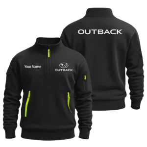 Subaru Outback - Built for Road Trips Ute Drivers 4x4 Owners SUV Lovers Sweatshirt Half Zipper BLC8825A1OTB