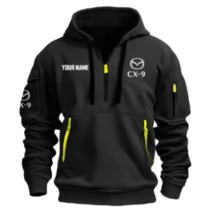 Mazda CX-9 - Built for Road Trips Ute Drivers 4x4 Owners SUV Lovers Hoodie Half Zipper BLC22525A1CX9