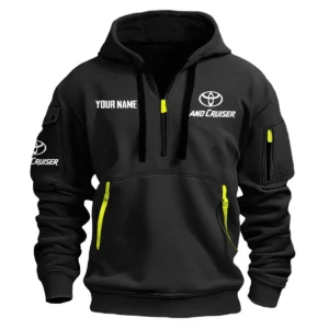 Toyota Land Cruiser - Built for Road Trips Ute Drivers 4x4 Owners SUV Lovers Hoodie Half Zipper BLC22525A1LCR