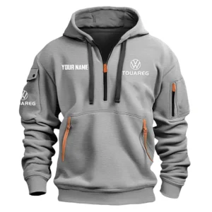 Volkswagen Touareg - Built for Road Trips Ute Drivers 4x4 Owners SUV Lovers Hoodie Half Zipper BLC22525A1TRG