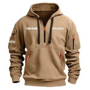 Isuzu - Built for Road Trips Ute Drivers 4x4 Owners SUV Lovers Hoodie Half Zipper BLC22525A1ISZ