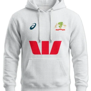 Alternative view of Cricket Cricket Australia Test Mens 25/26 Hoodie Quilted Waffle All Over Prints - Gift for Australia Fans QTCK300326AA3-HQW