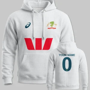 Cricket Cricket Australia Test Mens 25/26 Hoodie Quilted Waffle All Over Prints - Gift for Australia Fans QTCK300326AA3-HQW