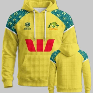 Cricket Australia ODI 2026 Women's T20 World Cup Hoodie Quilted Waffle All Over Prints - Gift for Australia Fans QTCK300326AA4-HQW