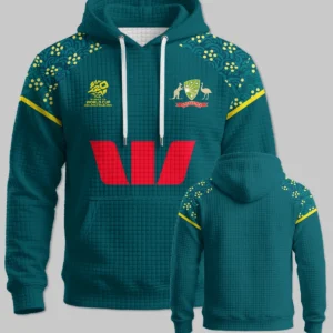 Cricket Australia 2026 Women's T20 World Cup Hoodie Quilted Waffle All Over Prints - Gift for Australia Fans QTCK300326AA5-HQW