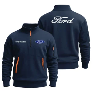 Ford - Built for Road Trips Ute Drivers 4x4 Owners SUV Lovers Sweatshirt Half Zipper BLC8825A1FRD2