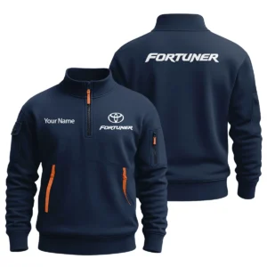 Toyota Fortuner - Built for Road Trips Ute Drivers 4x4 Owners SUV Lovers Sweatshirt Half Zipper BLC8825A1FTN