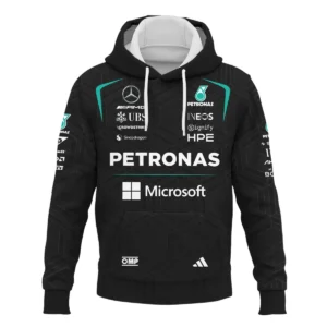 Alternative view of 2026 Kimi Antonelli Mercedes F1 Teamwear Hoodie BLKA29326A1HD - Black