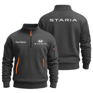 Hyundai Staria - Built for Road Trips Ute Drivers 4x4 Owners SUV Lovers Sweatshirt Half Zipper BLC8825A1SRA