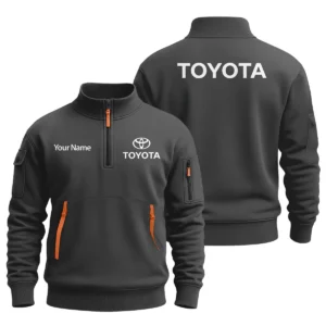 Toyota - Built for Road Trips Ute Drivers 4x4 Owners SUV Lovers Sweatshirt Half Zipper BLC8825A1TOY