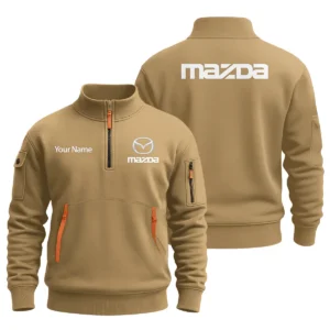 Mazda - Built for Road Trips Ute Drivers 4x4 Owners SUV Lovers Sweatshirt Half Zipper BLC8825A1MZD