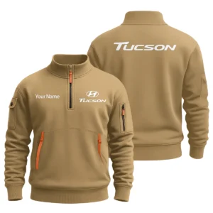 Hyundai Tucson - Built for Road Trips Ute Drivers 4x4 Owners SUV Lovers Sweatshirt Half Zipper BLC8825A1TSN