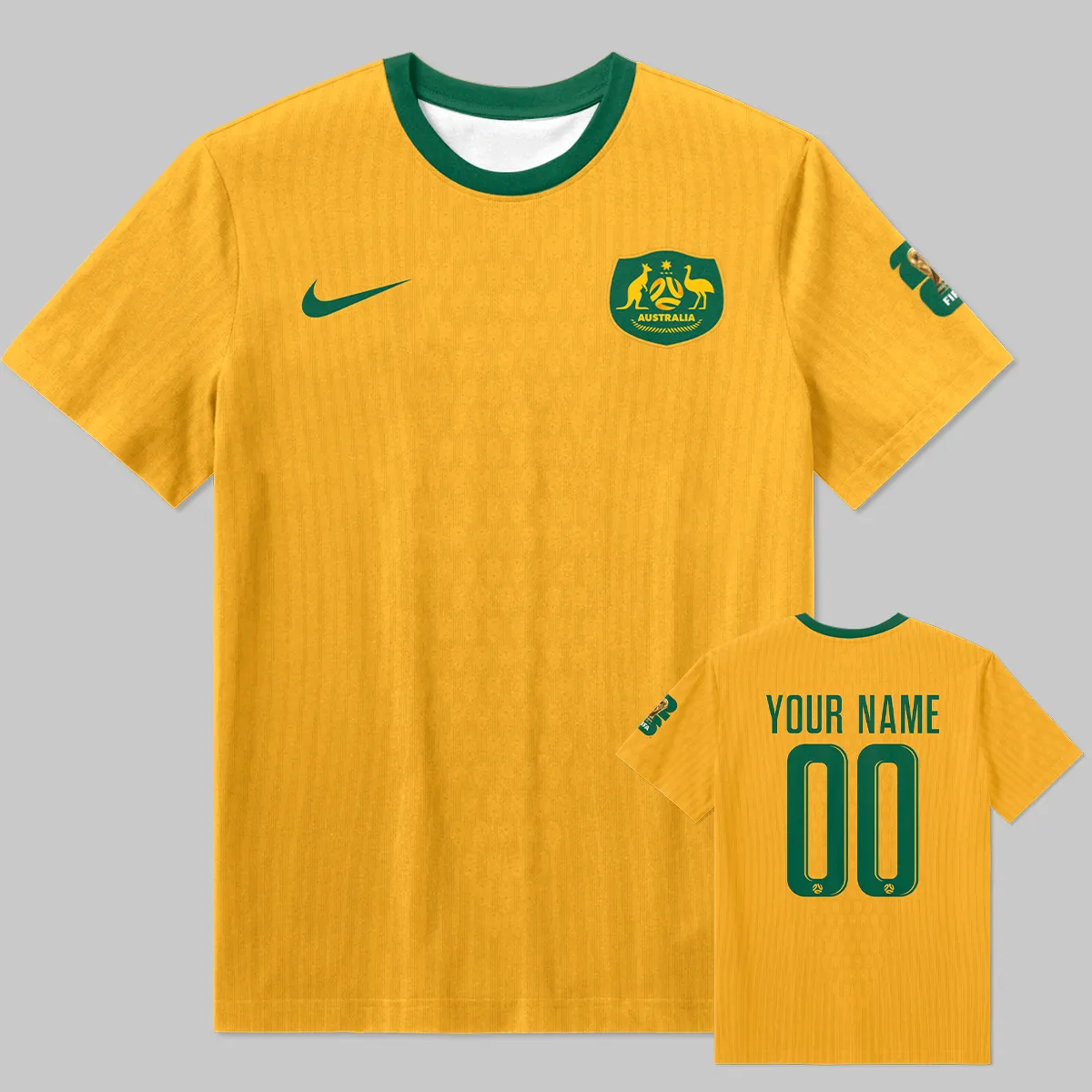 Australia Match Home 2026/27Jersey T-Shirt All Over Prints - Gift for Australia Fans QTAU030426A1-TS