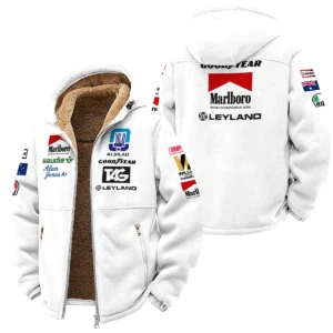 1980 WDC Alan Jones Williams F1 Winter Fleece Jacket BLAJ5426A2WFJ