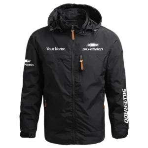 Chevrolet Silverado - Built for Road Trips Ute Drivers 4x4 Owners SUV Lovers Waterproof Outdoor Jacket BLC30725A1SIL