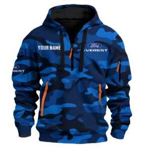 Ford Everest - Built for Road Trips Ute Drivers 4x4 Owners SUV Lovers Hoodie Half Zip BLC11625A1EVT