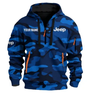 Jeep - Built for Road Trips Ute Drivers 4x4 Owners SUV Lovers Hoodie Half Zip BLC11625A1JEEP