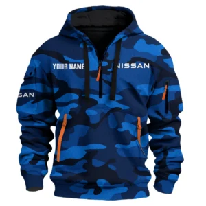 Nissan - Built for Road Trips Ute Drivers 4x4 Owners SUV Lovers Hoodie Half Zip BLC11625A1NIS