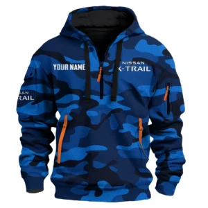 Nissan X-Trail - Built for Road Trips Ute Drivers 4x4 Owners SUV Lovers Hoodie Half Zip BLC11625A1XTL